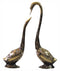 Brass Showpiece Duck Pair Statue With Color Finish 1.38kg